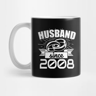 'Husband Since June 2008' Cute Anniversary Gift Mug